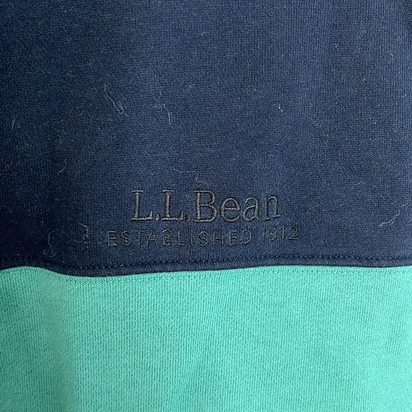 Men's L.L.Bean 1912 Sweatshirt, Crewneck, Colorblock - Picture 4 of 5